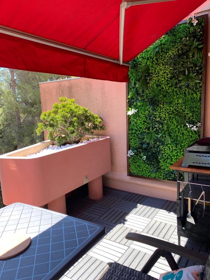 JADE - Appartement climatisé vue et accès mer privé La Seyne-sur-Mer Esterno foto
